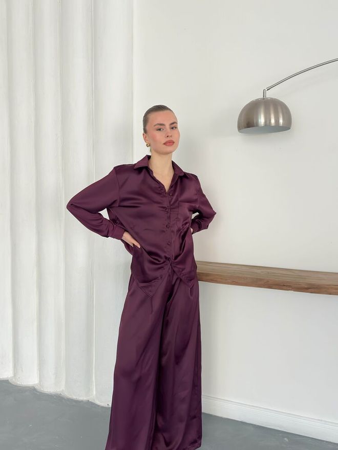 Topshow Claret Red Elegant Shirt Wholesale Clothing 1