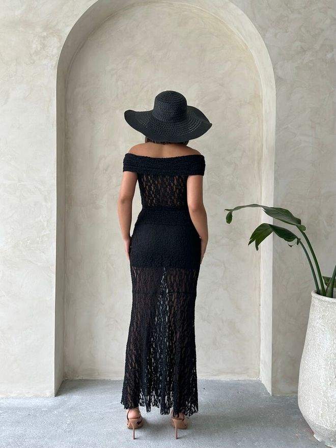 Topshow Blusa De Noite Por Atacado De Renda Com Detalhes Em Rosa Preta | Topshow Roupas por atacado Formal