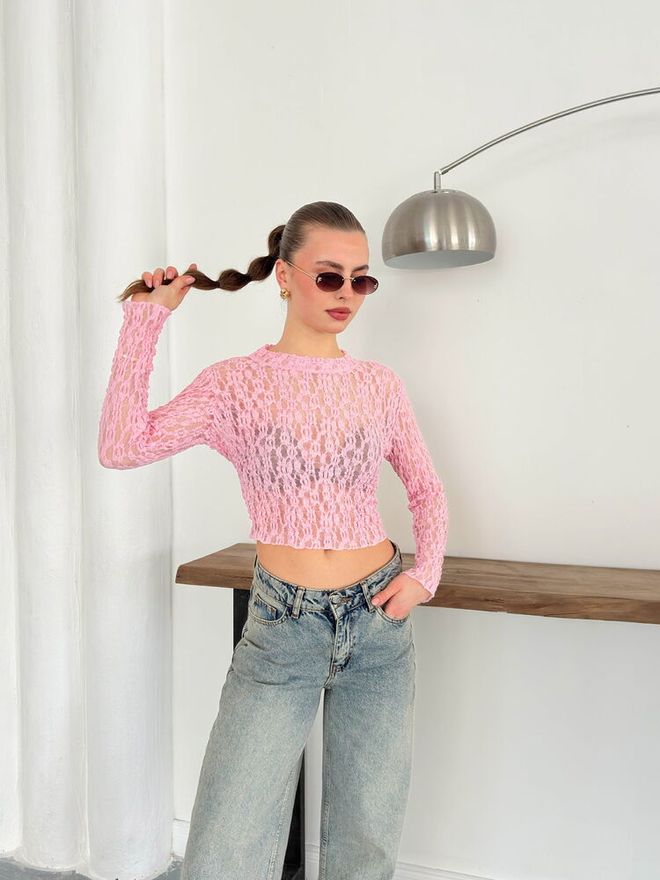 Topshow Blusa Da Sera Dante Rosa Abbigliamento all'ingrosso Elegante