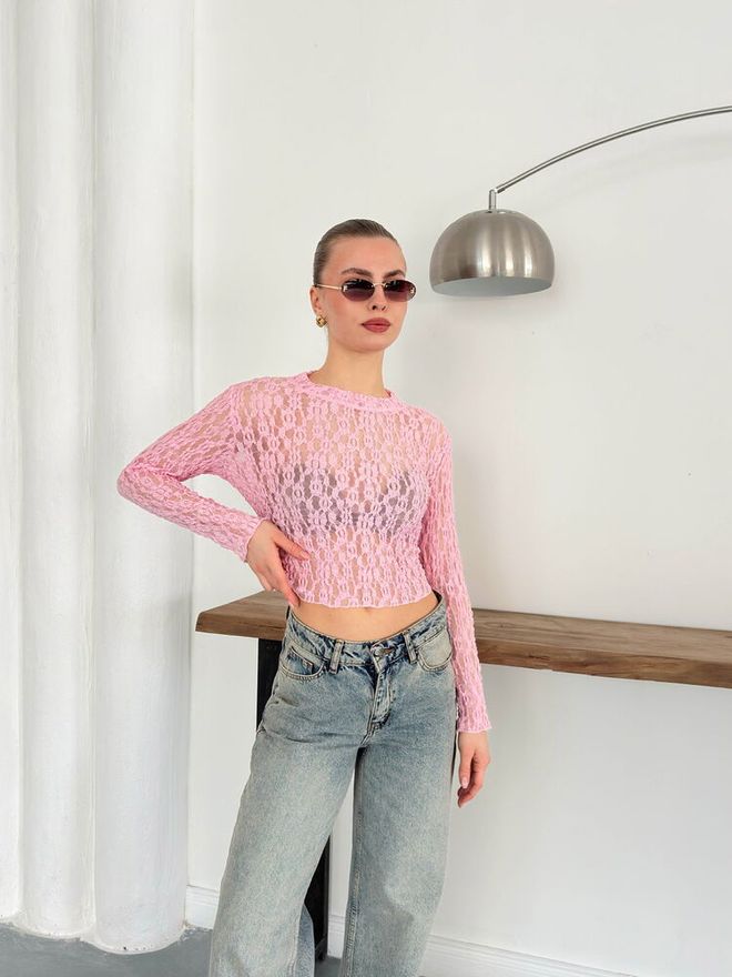 Topshow Blusa Da Sera Dante Rosa Abbigliamento all'ingrosso Poliestere