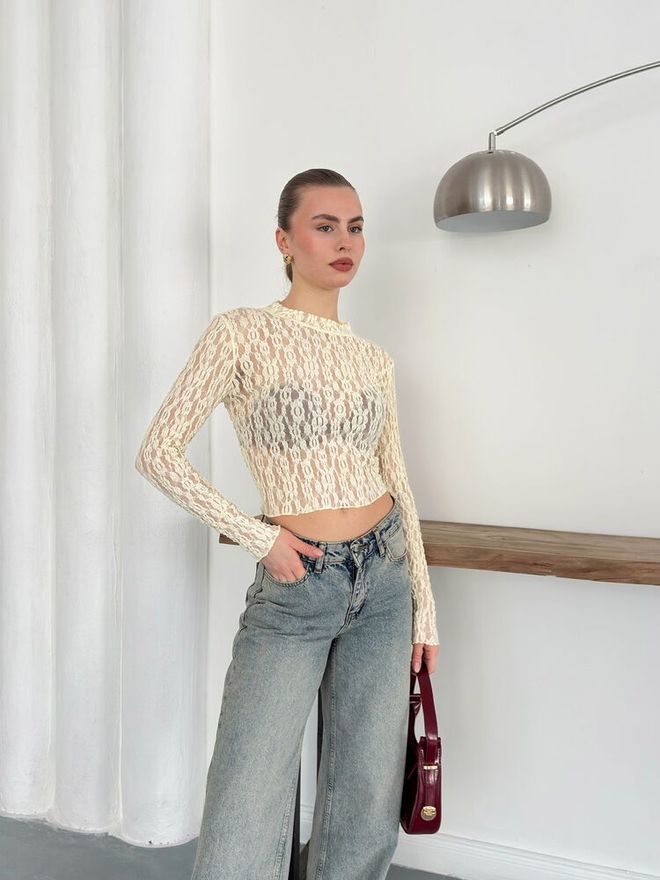 Topshow Dante Evening Blouse Yellow Wholesale Clothing Elegant