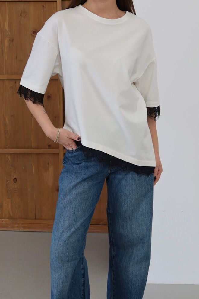 Topshow White Casual Elegant Blouse Wholesale Clothing Spring