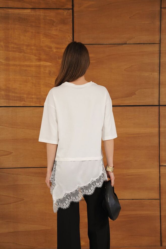 Topshow Blusa Blanco Casual Elegante Modesto Ropa al por mayor Casual