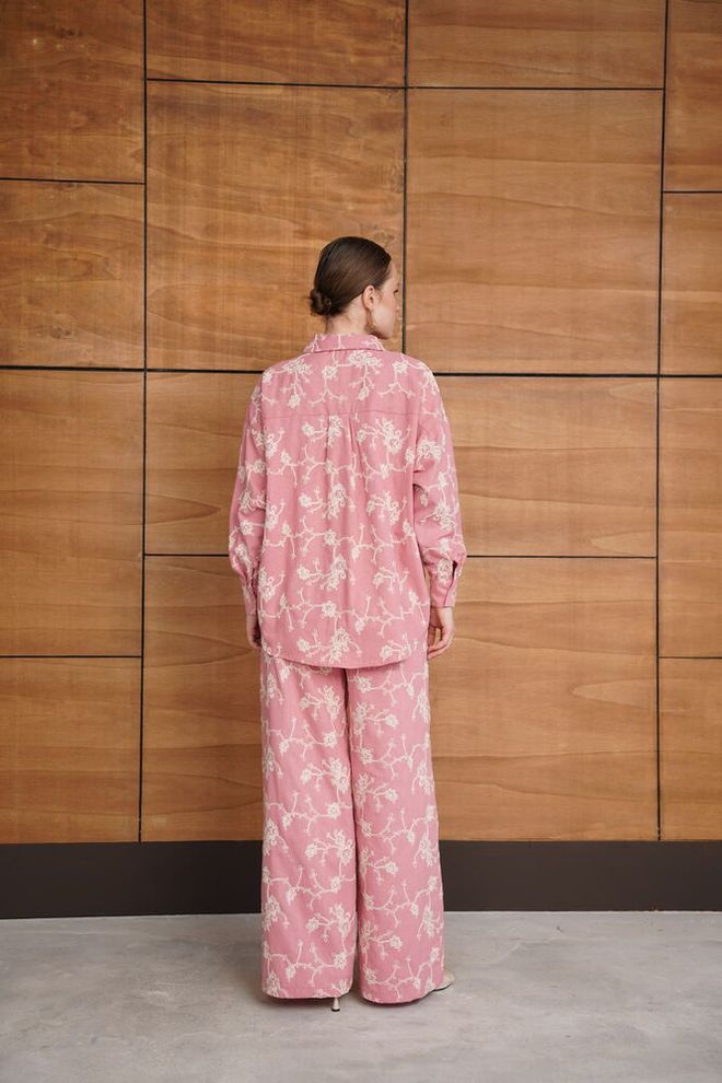 Topshow Pink Palazzo Pants Wholesale Clothing Boho