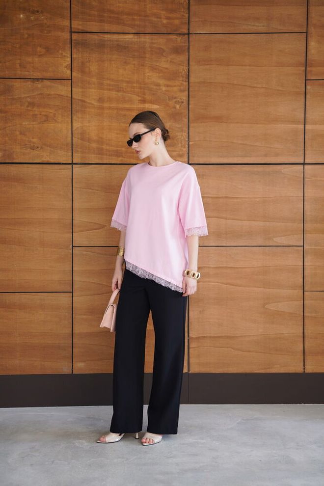 Topshow بلوزة لون القرنفل غير رسمي رائع ملابس بالجملة صالة