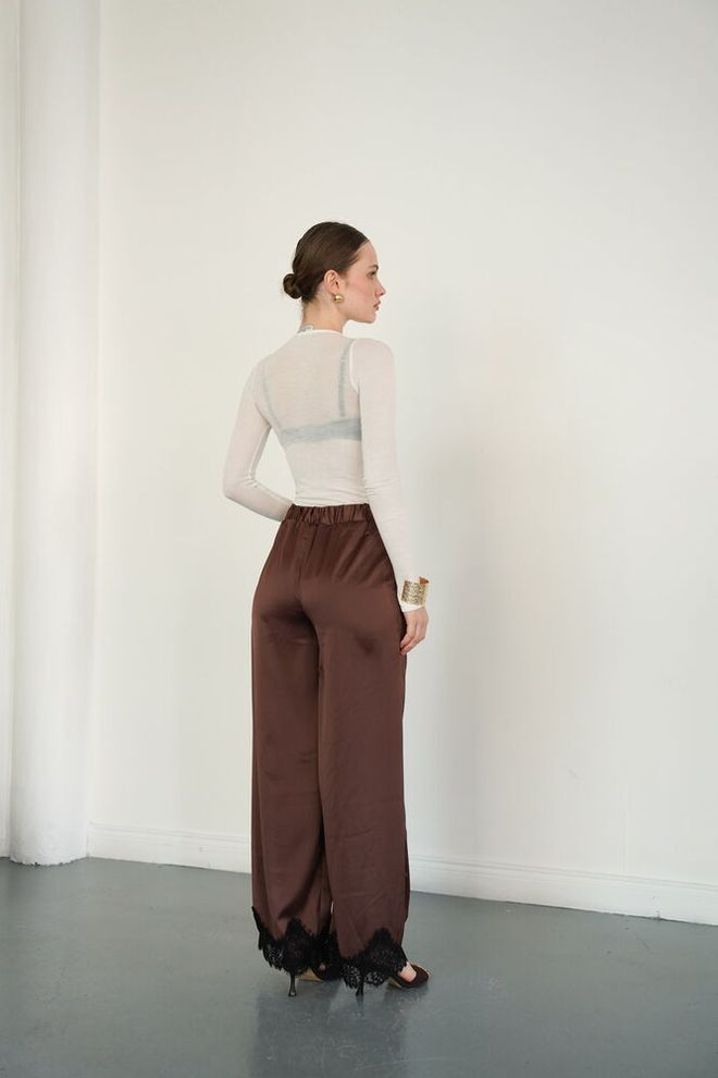 Topshow Purple Palazzo Pants Wholesale Clothing Vintage