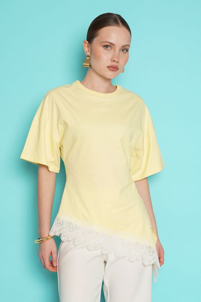 Topshow Žuta Ležerni Elegantna Bluza Veleprodaja odjeće Ležerni