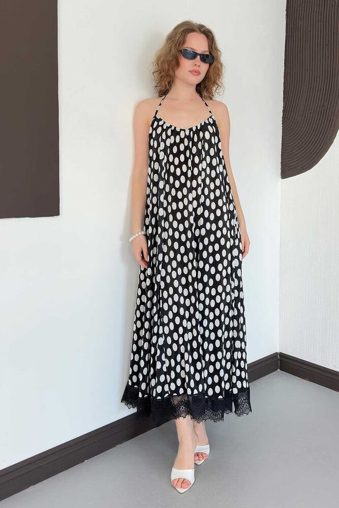 black and white beach dress Crochet Cut Out Beach Dress