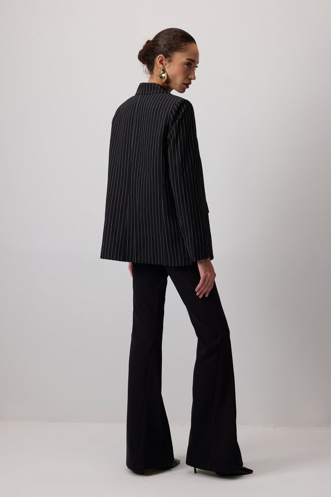 Touche Prive Crni Prugasti Formalni Vintage Odijelo Veleprodaja odjeće Vintage