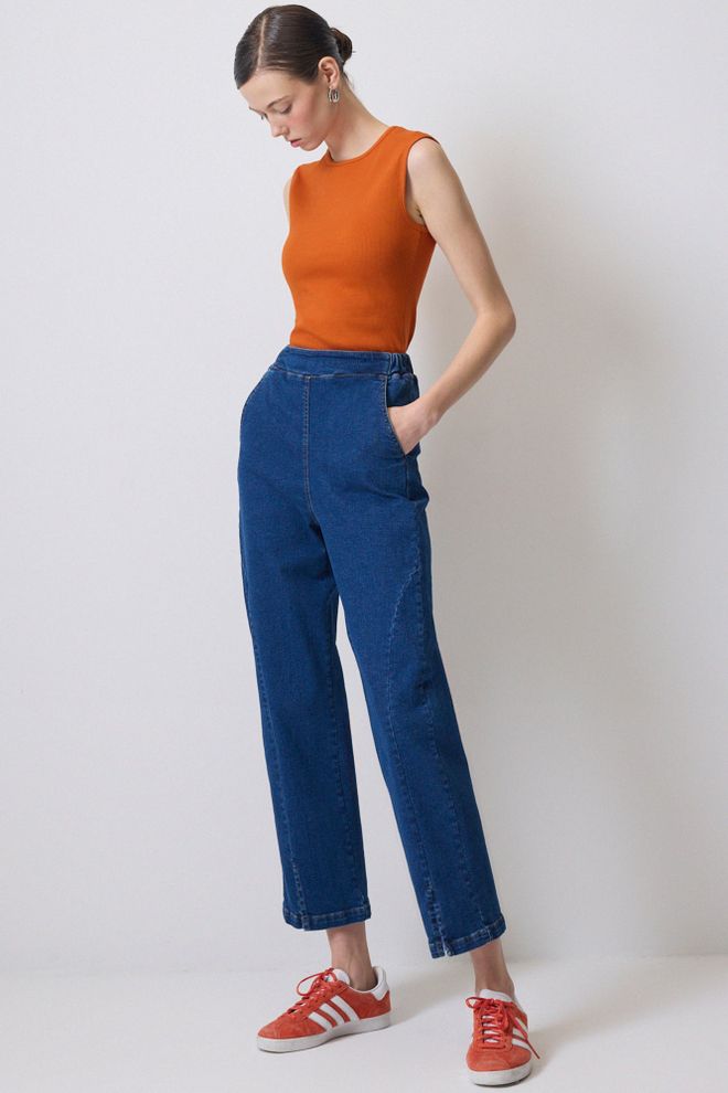 Touche Prive Body Orange Ajusté Sans Manches Mancherons Vêtements en gros Décontracté