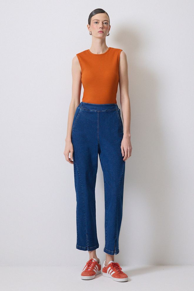 Touche Prive Orange Fitted Sleeveless Cap Sleeve Bodysuit Wholesale Clothing 1