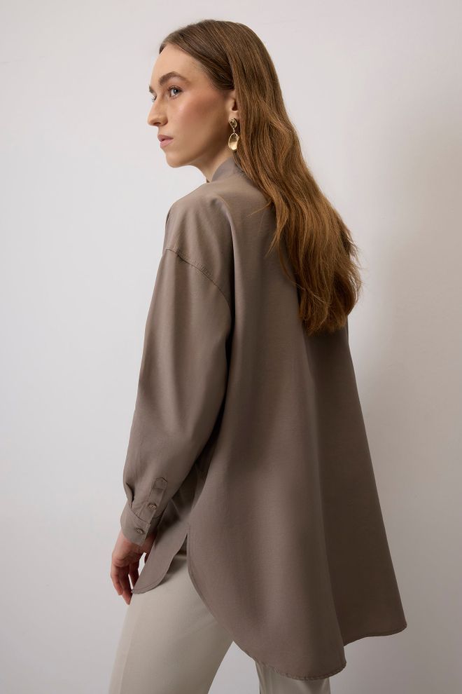 Touche Prive Ruda Kasdienė Elegantiška Formali Santūri Oversize Marškiniai Didmeninė prekyba drabužiais Kokteilinė