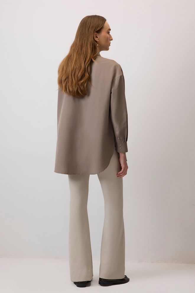 Touche Prive Ruda Kasdienė Elegantiška Formali Santūri Oversize Marškiniai Didmeninė prekyba drabužiais Vasara