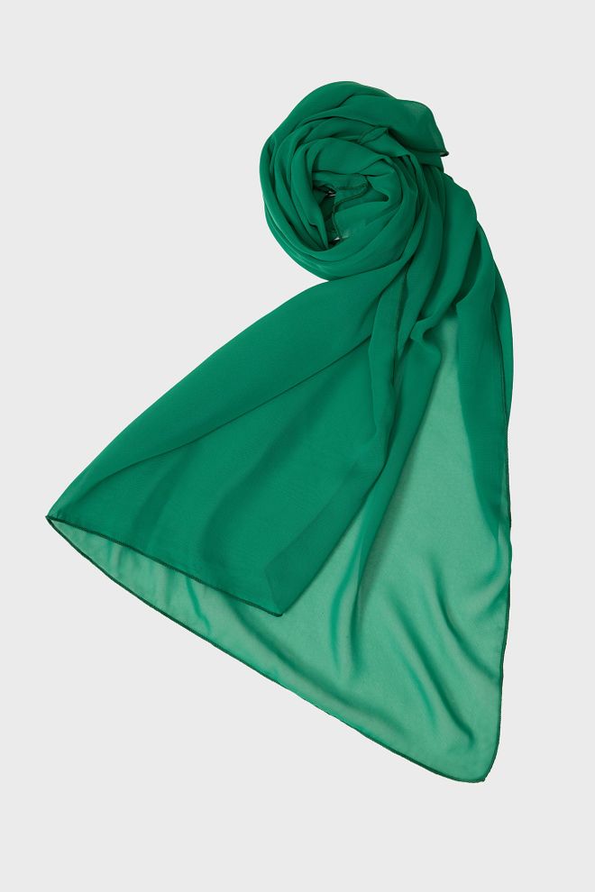 Touche Prive Yeşil Zarif Tesettür Şal Toptan Giyim Tesettür