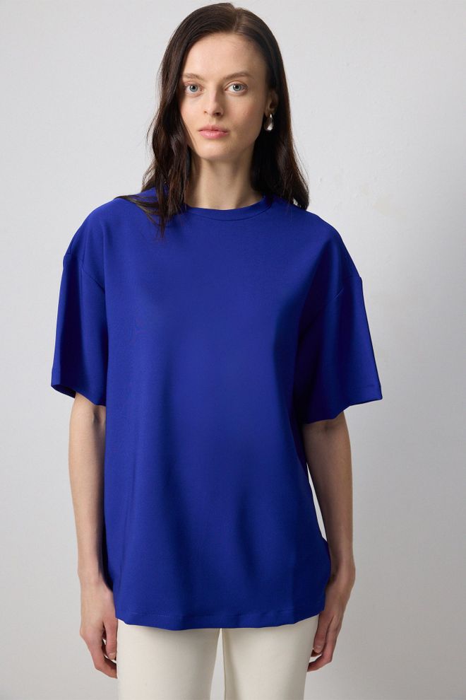 Touche Prive Chemise Bleue Décontractée Grande Taille Vêtements en gros Décontracté