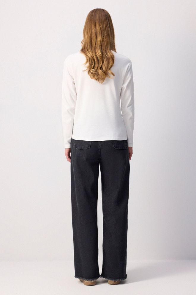 Touche Prive Camisa Blanca Casual Con Manga Larga Y Cierre Pull On Ropa al por mayor Casual