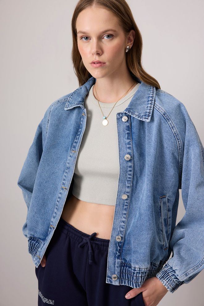 Touche Prive Bej Crop Top Dar Kalıp Kolsuz Yuvarlak Yaka Toptan Giyim Gündelik