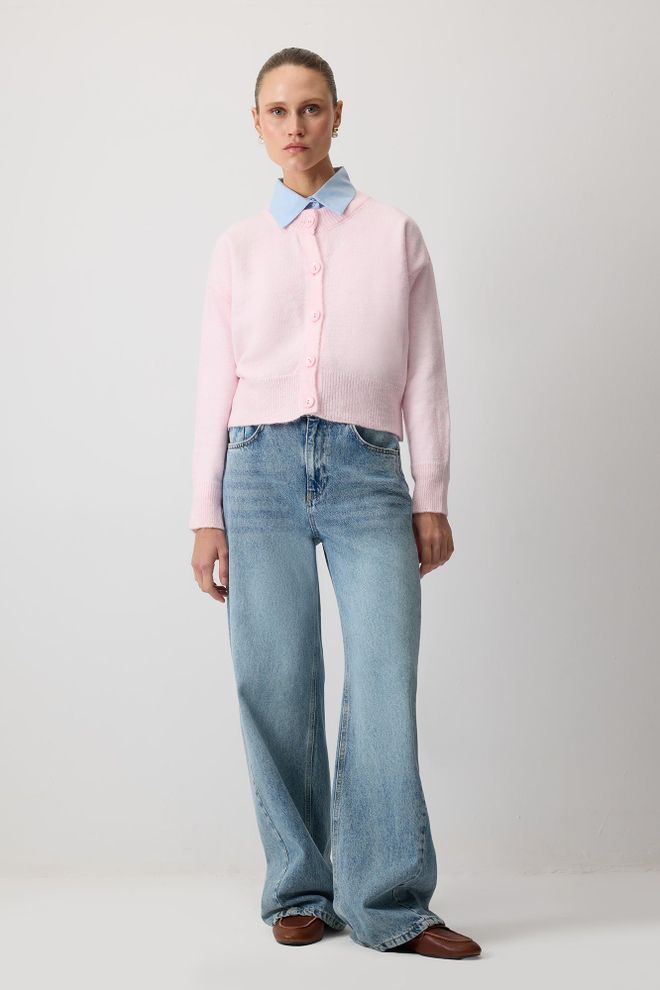 Touche Prive Kardigan Ružičasta Ležerni Šminkerski Elegantan Slatki Veleprodaja odjeće Proljeće