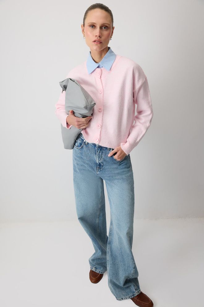 Touche Prive Kardigan Ružičasta Ležerni Šminkerski Elegantan Slatki Veleprodaja odjeće Lounge