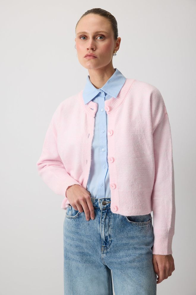 Touche Prive Kardigan Ružičasta Ležerni Šminkerski Elegantan Slatki Veleprodaja odjeće 1