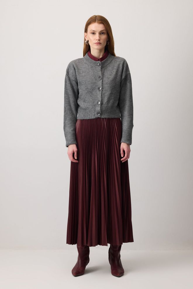 Touche Prive Siva Casual Elegantan Šminkerski Vintage Retro Kardigan Veleprodaja odjeće Vintage