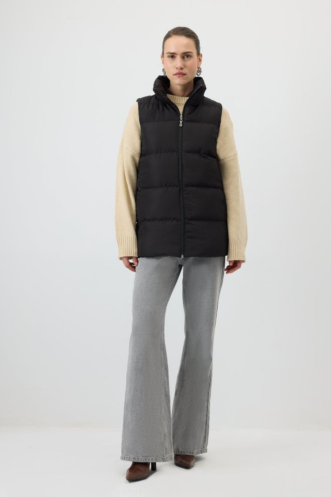 Touche Prive Черный Жилет Повседневный Уличная Одежда Виды Спорта Оптовая продажа одежды Повседневный