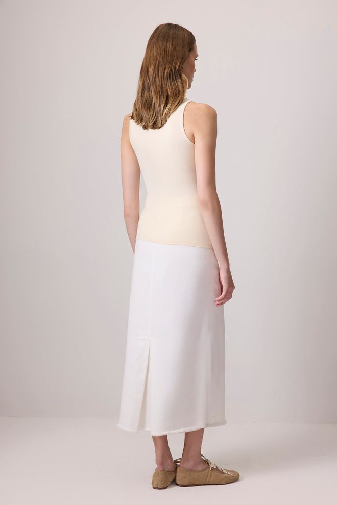 Touche Prive Ärmelloser Rock Mit Geradem Kragen Großhandelskleidung 0