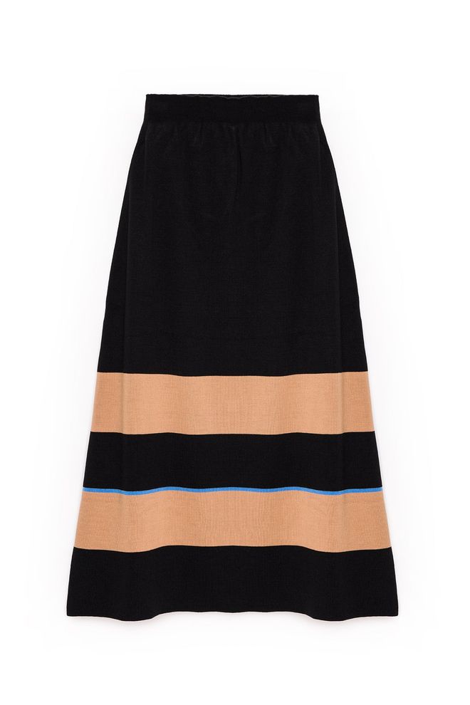 Touche Prive Siyah A Kesim Maxi Etek Toptan Giyim Gündelik