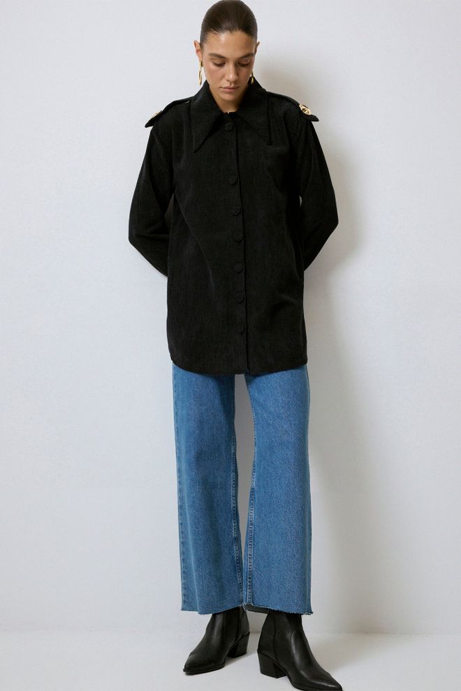 Touche Prive Black Elegant Casual Formal Shirt Wholesale Clothing Work