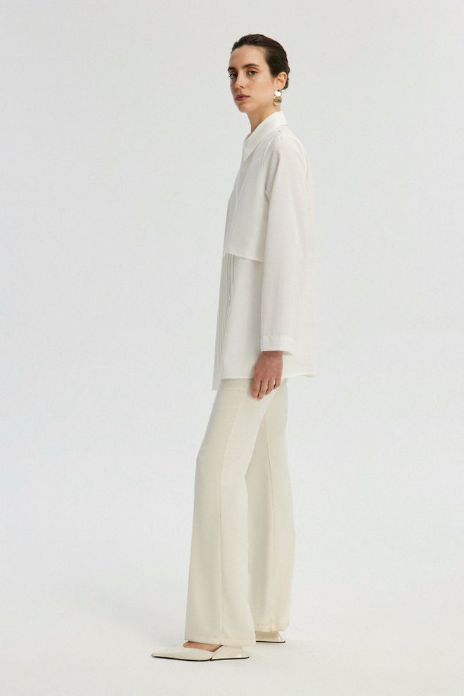 Touche Prive White Formal Elegant Shirt Wholesale Clothing 1