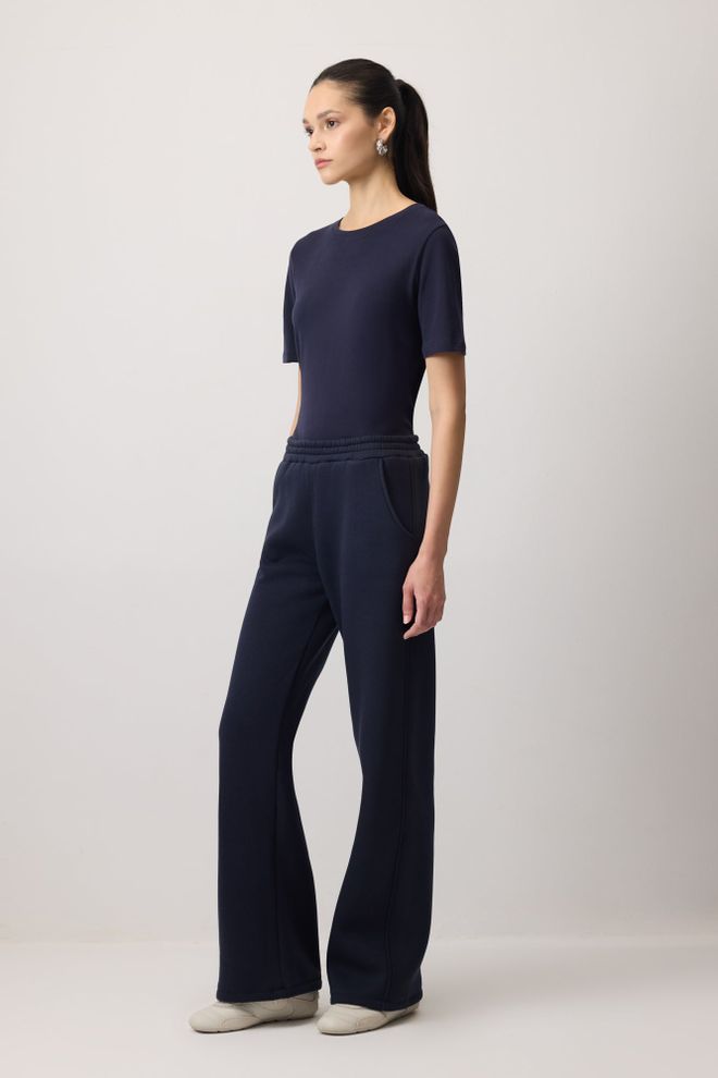 Touche Prive Lacivert Eşofman Altı Jogger Geniş Paça Toptan Giyim Gündelik