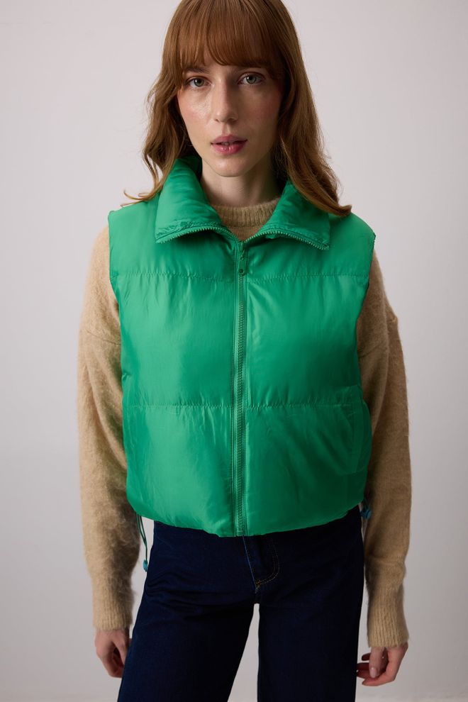 Touche Prive Πράσινο Αμάνικο Μπλουζάκι Με Μεγάλα Μεγέθη Casual Αθλητικό Χονδρικό εμπόριο ενδυμάτων Casual