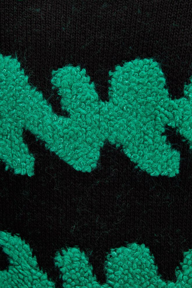 Touche Prive Black Sweater With Brush Stroke Pattern Wholesale Clothing Work