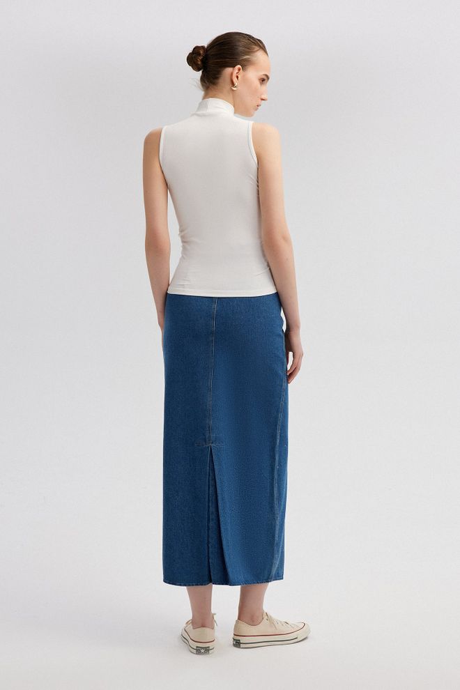 Touche Prive Ärmelloser Rock Mit Geradem Kragen Großhandelskleidung 0