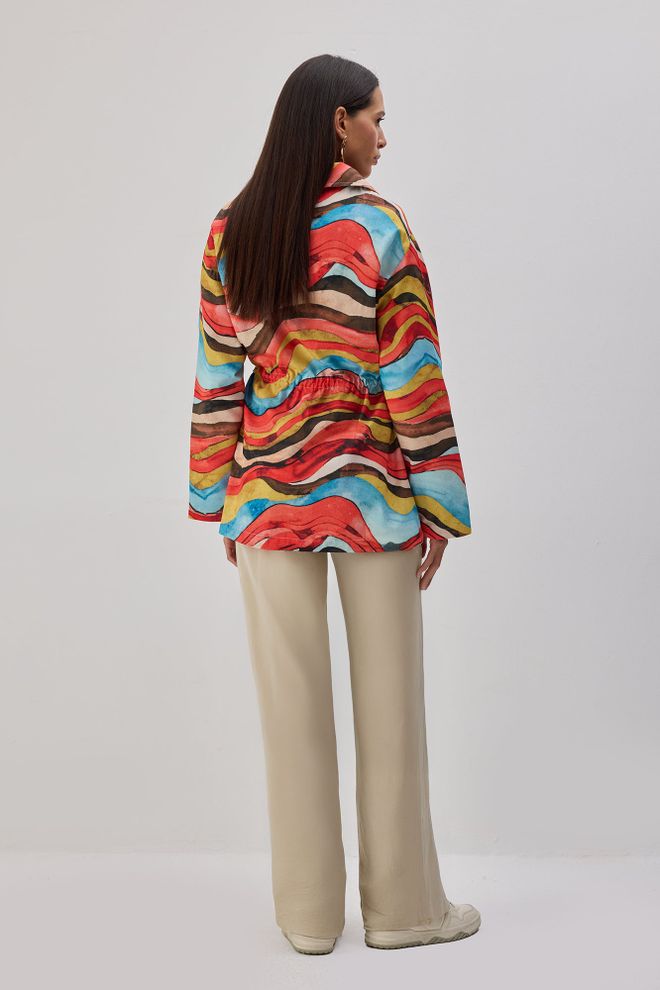 Touche Prive Red Trenchcoat Elegant Single Breasted Coat With Flap Pockets Wholesale Clothing 1