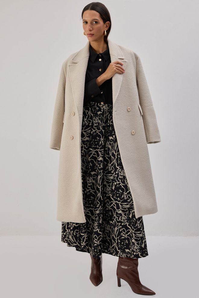 Touche Prive Siyah Zarif A Kesim Maksi Etek Toptan Giyim Tesettür