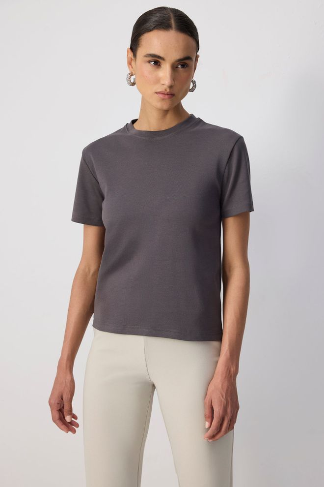 Touche Prive Camicia Sportiva Streetwear Casual Grigia Abbigliamento all'ingrosso Casuale