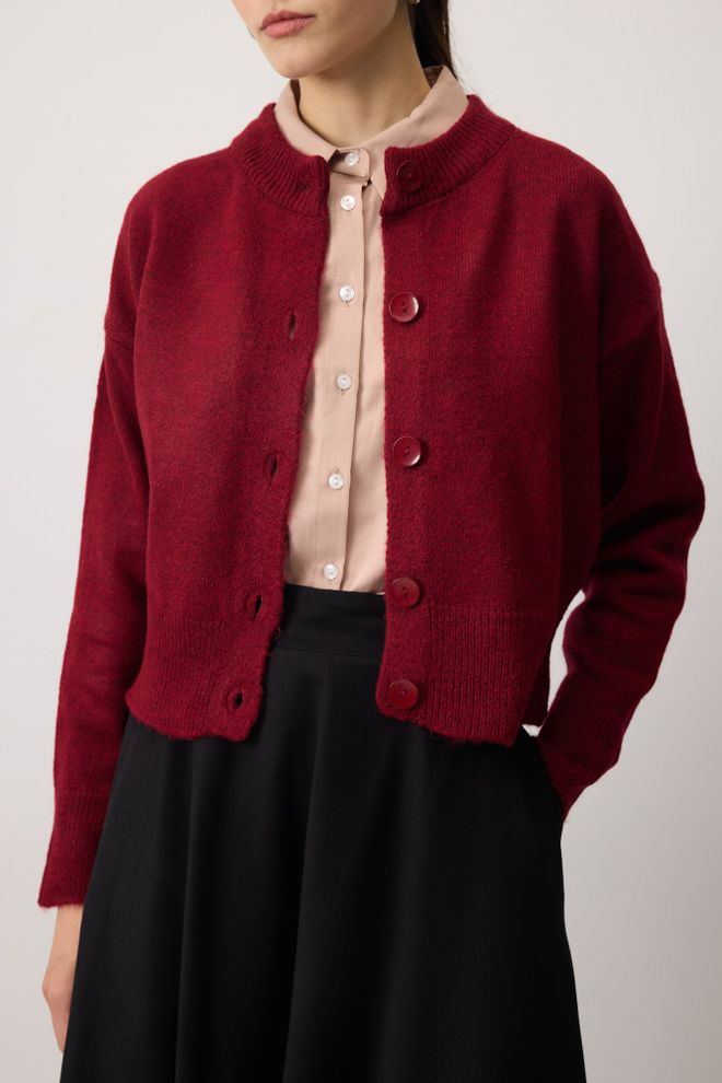 Touche Prive Kardigan Bordo Crvena Veleprodaja odjeće 1