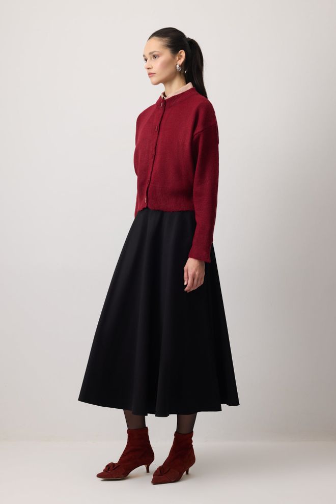 Touche Prive Kardigan Bordo Crvena Veleprodaja odjeće 5