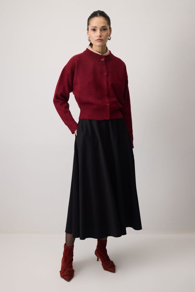 Touche Prive Kardigan Bordo Crvena Veleprodaja odjeće Proljeće