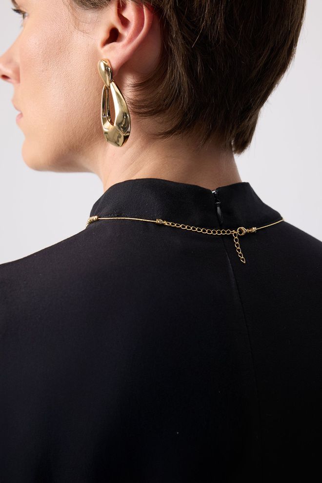 Touche Prive Yeşil Taşlı Boncuklu Kolye Toptan Giyim 0