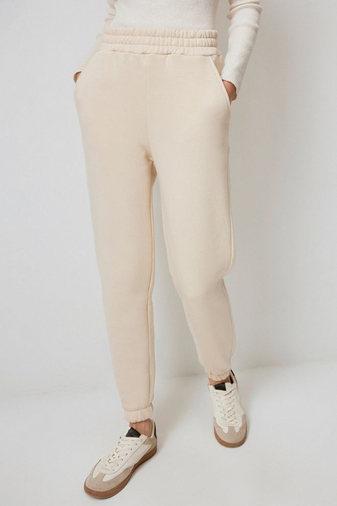 Touche Prive Beige Casual Sport Jogger Pants Wholesale Clothing 1