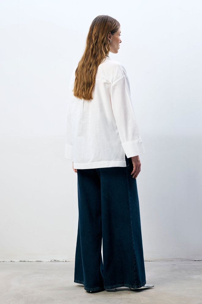 Touche Prive White Single Breasted Blazer Jacket Wholesale Clothing Work