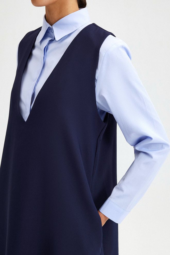 Touche Prive Rochie Bleumarin Formală Elegantă Până La Podea Îmbrăcăminte cu ridicata Conservator