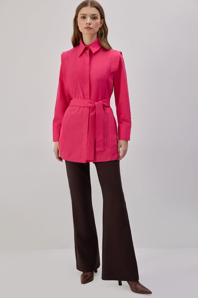 Touche Prive Chemise Fuchsia Formelle Élégante Vêtements en gros Formel