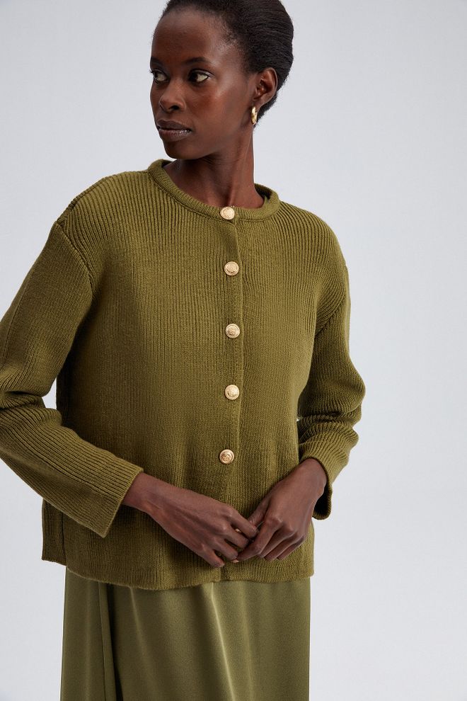 Touche Prive Cardigan Cachi Casual Elegante Modesto Abbigliamento all'ingrosso Modesto