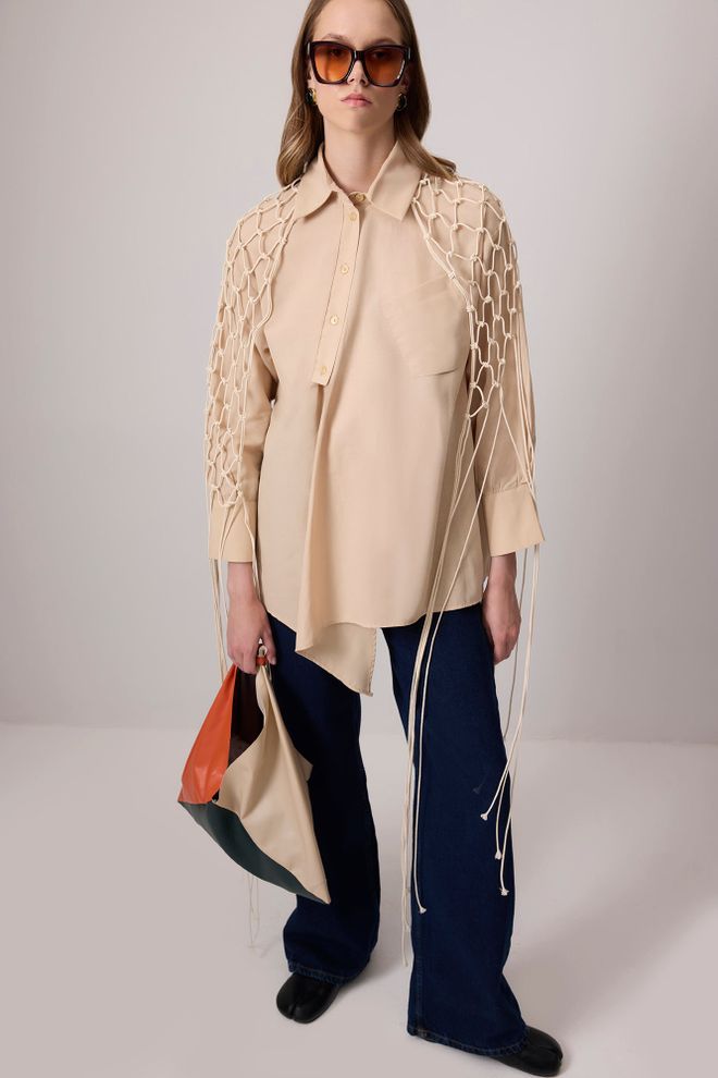 Touche Prive Çok Renkli Deri Çanta Toptan Giyim 0