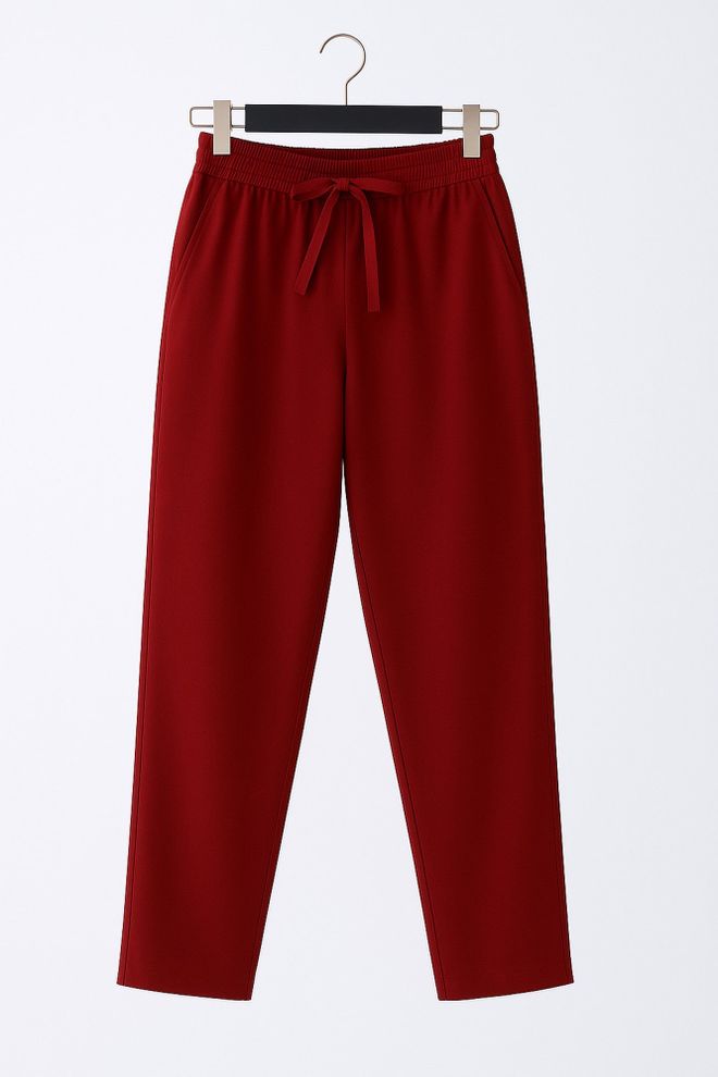 Touche Prive Pantalon Jogger Rouge Bordeaux Vêtements en gros Décontracté
