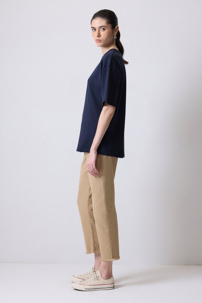 Touche Prive Camisa Azul Marino Casual Ropa De Calle Ropa al por mayor Casual