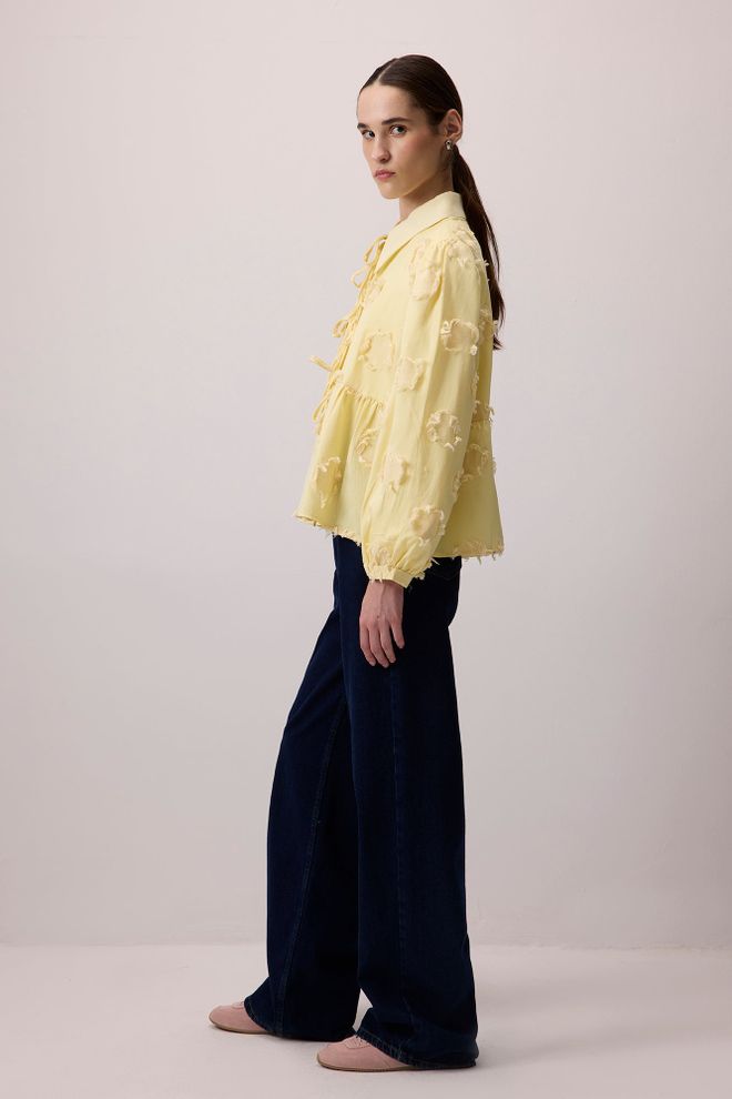 Touche Prive Geel Kimono Bescheiden Casual Elegant Groothandel Kleding Bescheiden